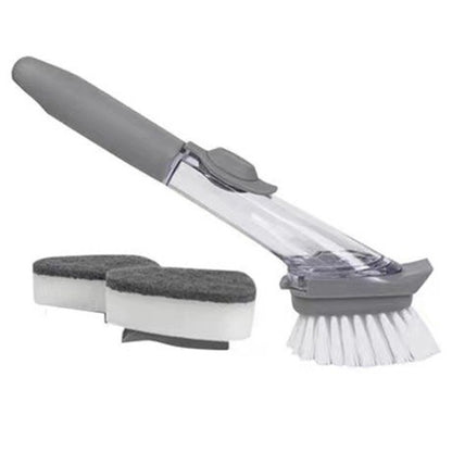 Soap Dispensing Dishwashing Brush Set