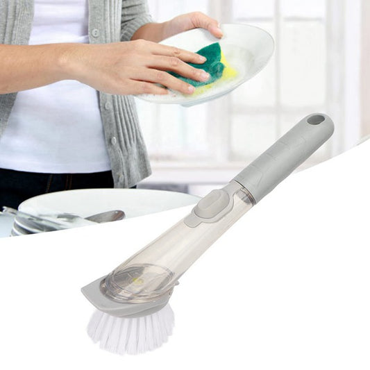 Soap Dispensing Dishwashing Brush Set