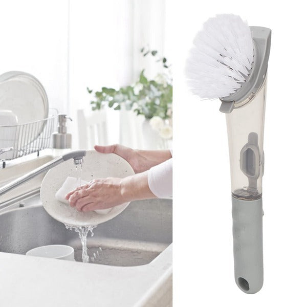Soap Dispensing Dishwashing Brush Set