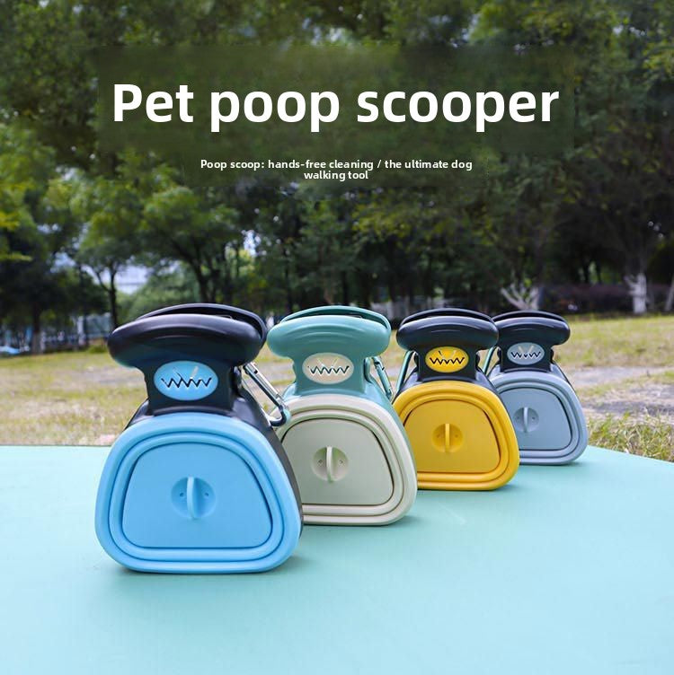 Portable Pet Waste Scooper with Bag Dispenser
