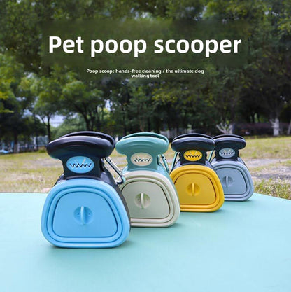 Portable Pet Waste Scooper with Bag Dispenser