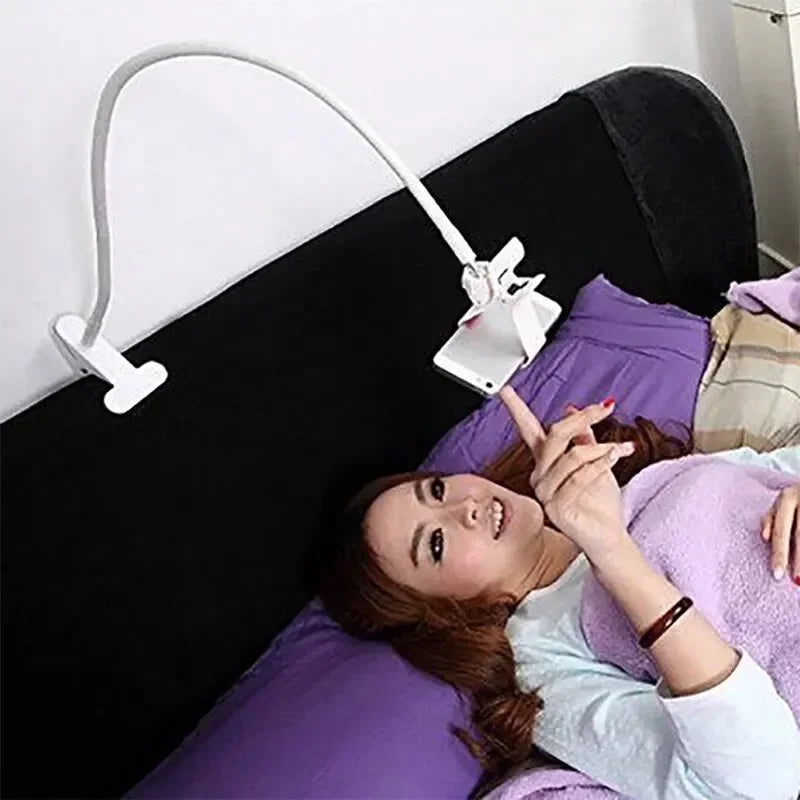 70cm 360 Clip Mobile Phone Holder Stand Portable Flexible Lazy Bed Desktop Bracket Smartphones Desk Bed Mount Stand Base Support