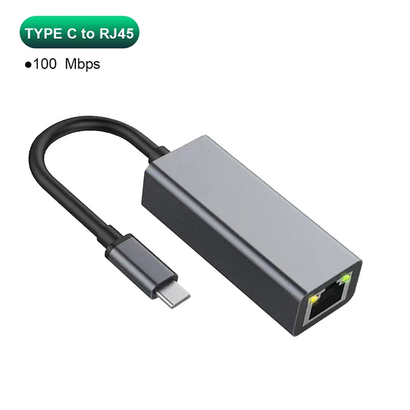 1000Mbps USB 3.0 RJ45 Network Card USB Type C Ethernet Adapter For MacBook PC Windows XP 7 8 10 Android USB Lan Internet Cable