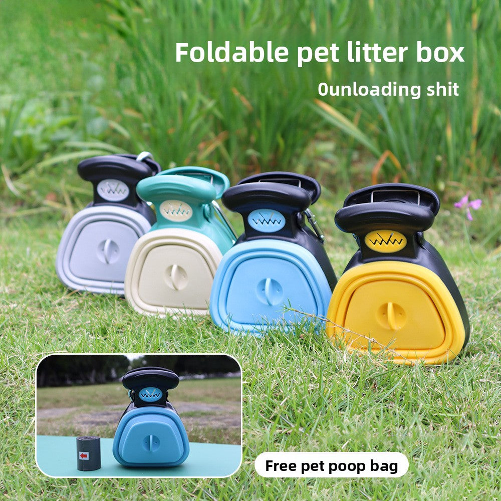 Portable Pet Waste Scooper with Bag Dispenser